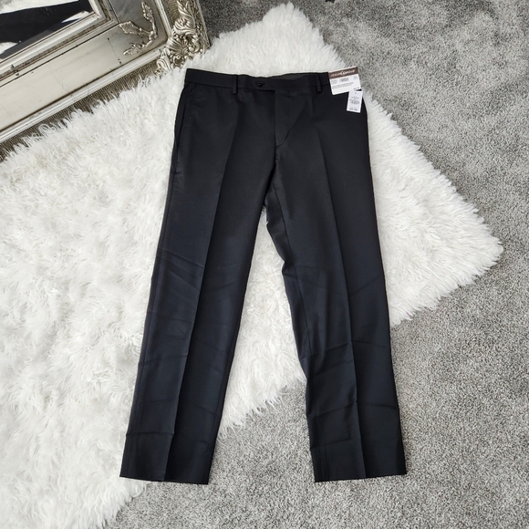 Joseph Abboud Wool Blend Men’s Suit Separate Dress Pants. Black. New - Picture 1 of 4